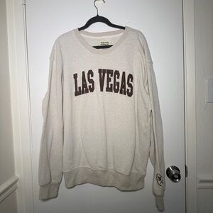 New York Popular Las Vegas Crewneck Sweatshirt - Neutral Brown 2XL
